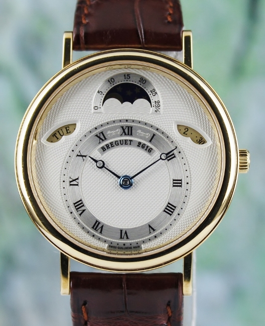 (image for) BREGUET CLASSQUE DAY DATE MOONPHASE 18K YELLOW GOLD AUTOMATIC WATCH / 3337